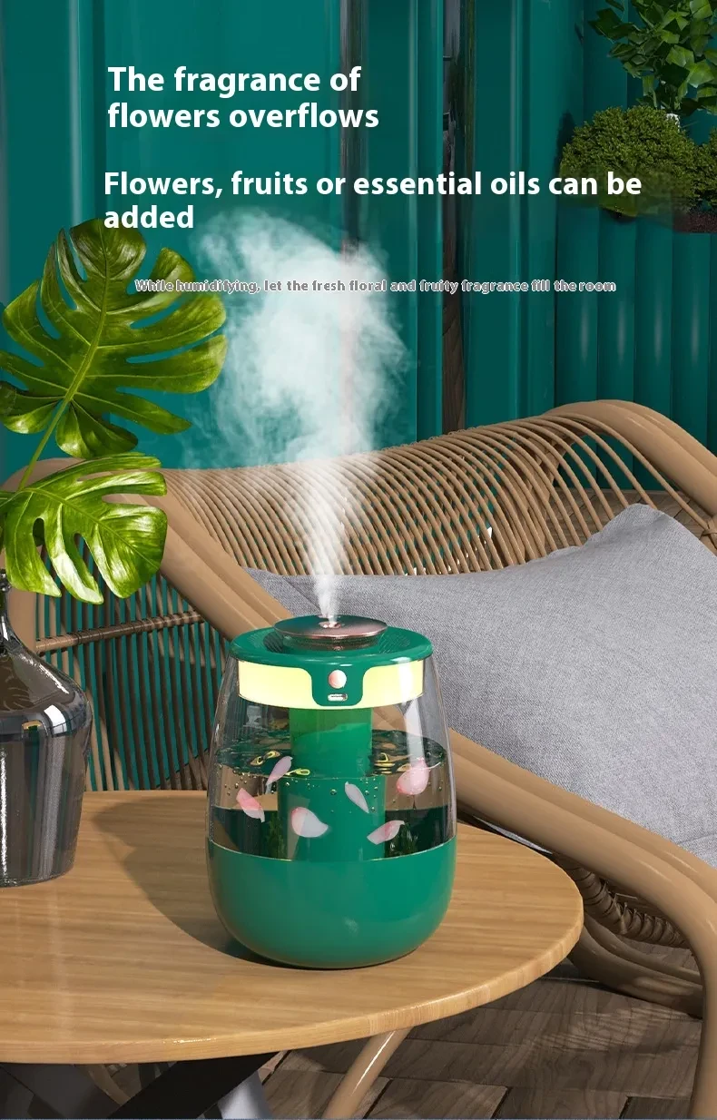 Humidificador de aire USB silencioso para uso doméstico con niebla densa
