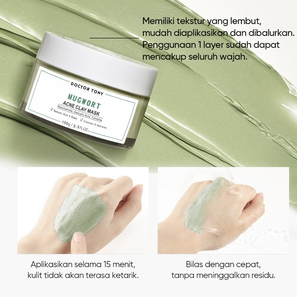 Mascarilla de arcilla de ajenjo Productos para el cuidado de la piel Antiacné