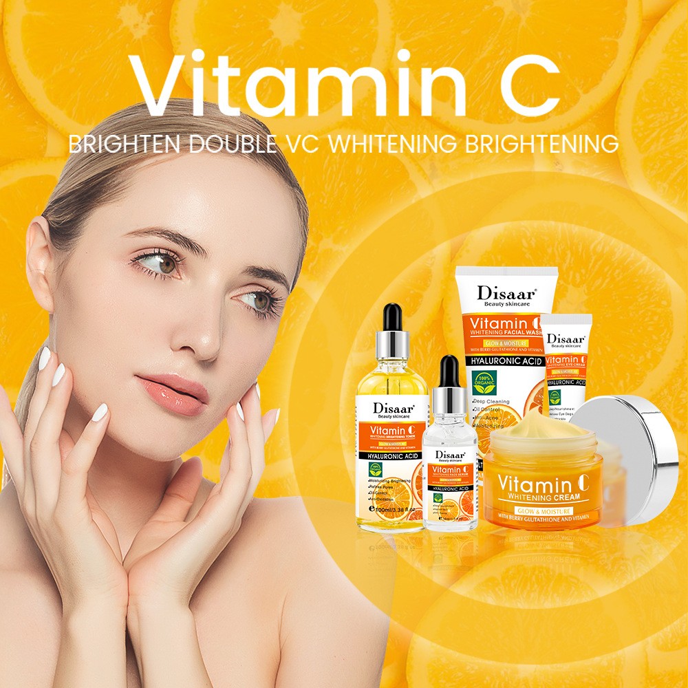 Set de productos para el cuidado de la piel con vitamina C hidratante,