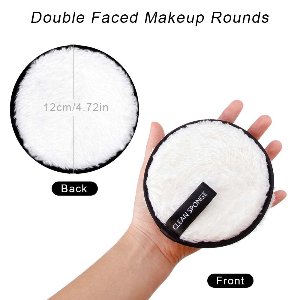 Maquillaje de borlas para el rostro, cuidado de la piel, diadema facial