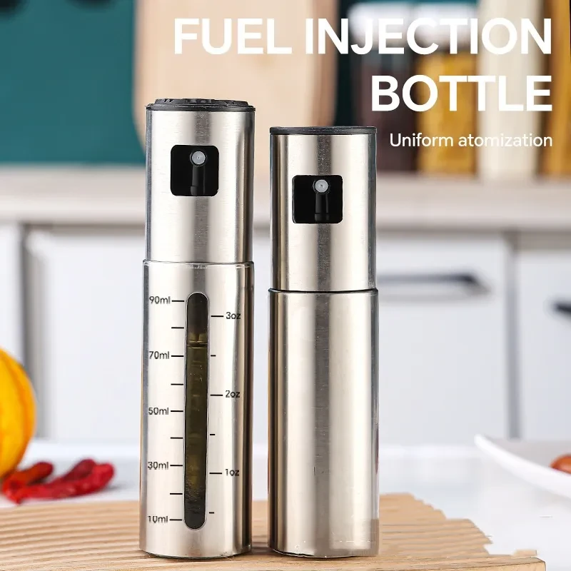 Lata de aerosol de combustible, suministros de cocina para el hogar, artefacto, botella de inyección de aceite de acero inoxidable, botella de especias, tipo prensa de aerosol, botella de aceite para barbacoa, utensilios de cocina