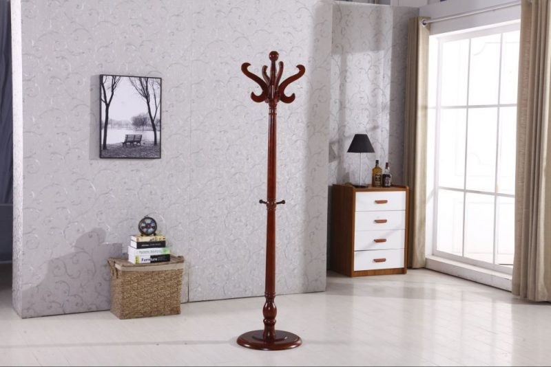 Elegante perchero de madera - Perchero independiente