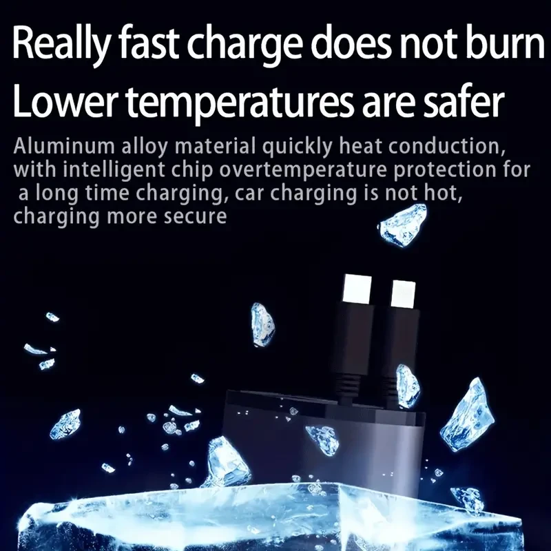 Cargador de coche tipo C de 120 W: adaptador de carga rápida de doble puerto para iPhone, Samsung y Google Pixel
