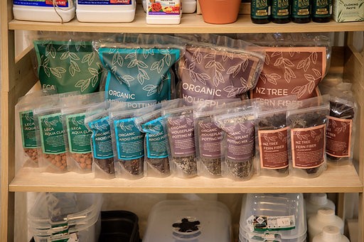Mezcla orgánica para macetas de plantas de interior
