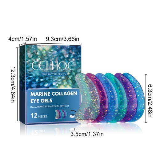 Parche de gel para ojos elástico e hidratante para la piel