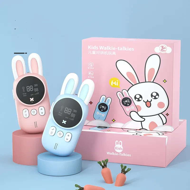 Walkie-talkie infantil con temática de conejito