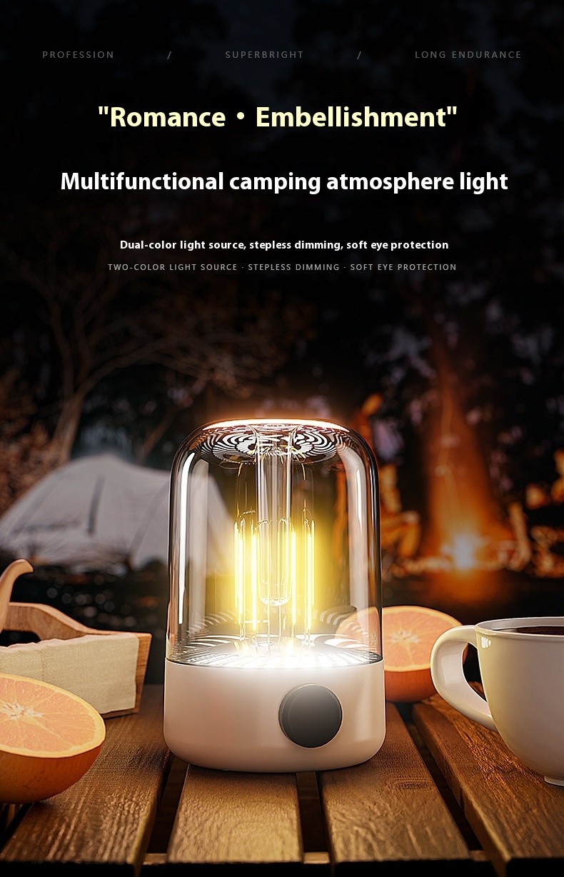 Luz LED de carga para acampar