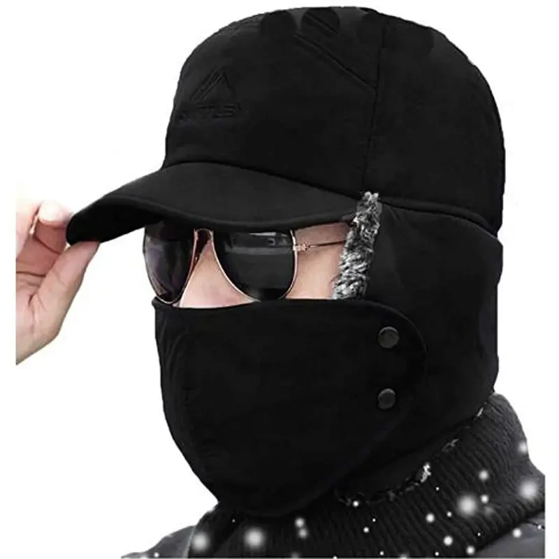 Gorro deportivo térmico de punto para hombre, gorro de invierno duradero