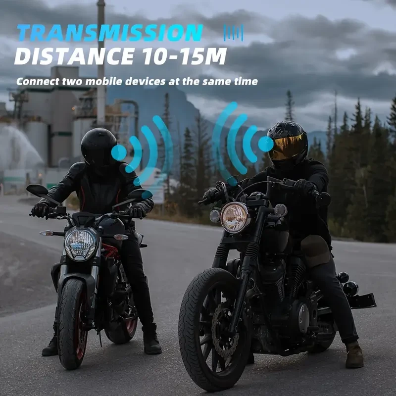 Auriculares inalámbricos para casco de motocicleta con llamadas manos libres y reproductor de música