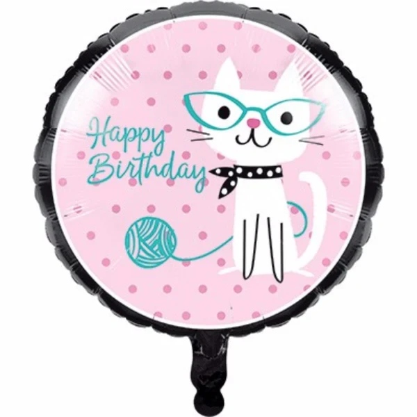 Gato de feliz cumpleaños de 45 cm para fiesta perfecta
