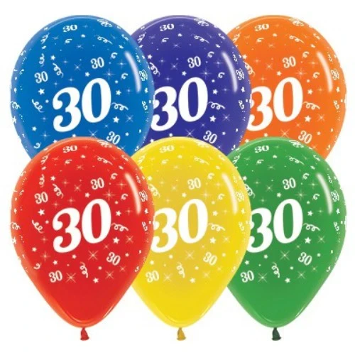 Globos de cristal de 30 años (25 unidades)