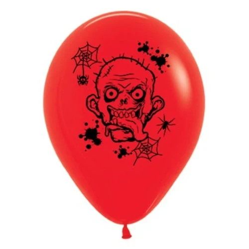 Figura de terror zombi de 30 cm, color rojo - Pack de 6