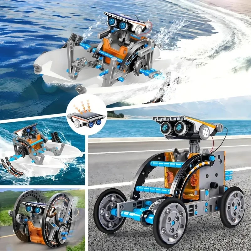 Juguete robot solar STEM 13 en 1