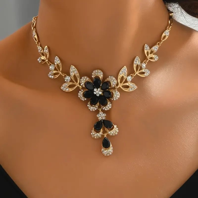 Conjunto de joyas estilo bohemio chapado en oro de 14k