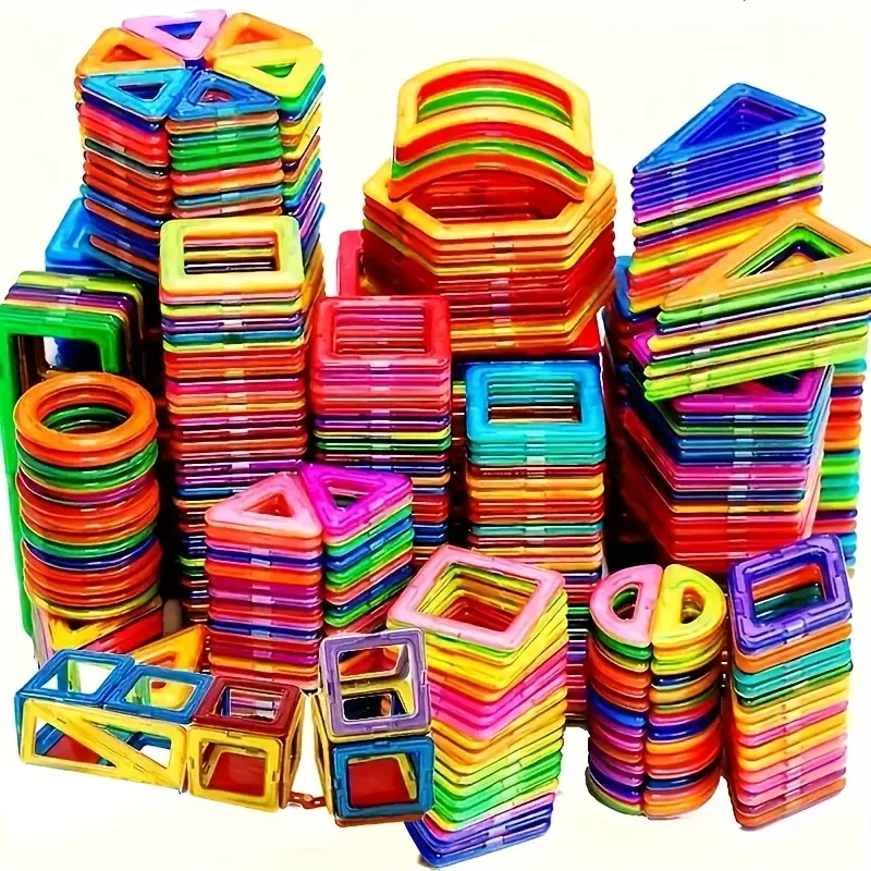 Bloques de construcción magnéticos grandes - Juego de construcción educativo STEM 3D