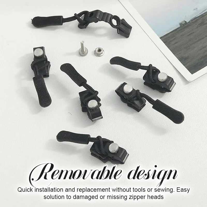 Tirador de cremallera extraíble