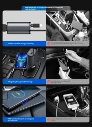 Cargador retráctil para coche de carga rápida