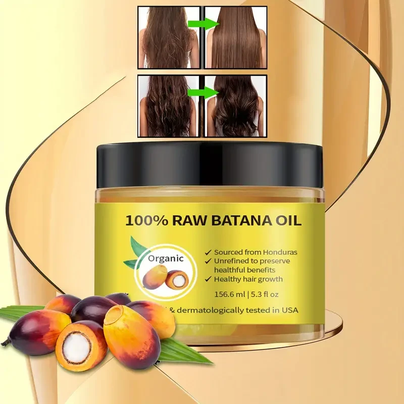 Pasta capilar unisex Batana Oil - Orgánica, sin parabenos, con aceite de ricino para un cabello más abundante - 156,6 ml
