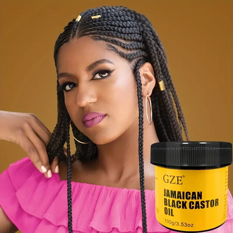 Aceite de ricino negro de Jamaica: puro, prensado en frío para un cabello más fuerte y una piel más sana.
