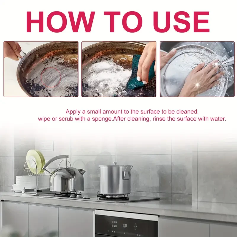 Limpiador multifuncional para interiores de vehículos recreativos: para cocinas, campanas extractoras, fondos de ollas y fregaderos.
