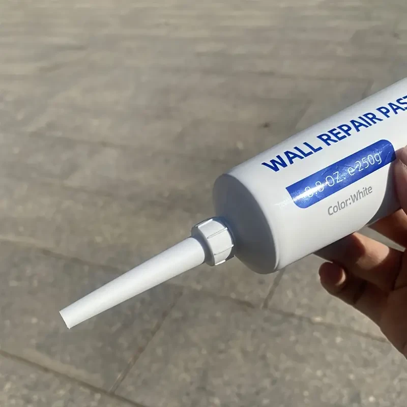 Kit de masilla reparadora de paredes con raspador: solución rápida y sencilla para paredes del hogar, abolladuras de yeso y rayones de madera (250 g)