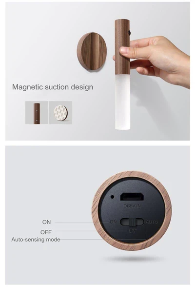 Lámpara de pared recargable por USB ultra