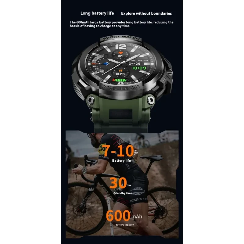 Reloj inteligente con llamadas Bluetooth, frecuencia cardíaca, presión arterial, oxígeno en sangre, monitoreo del sueño