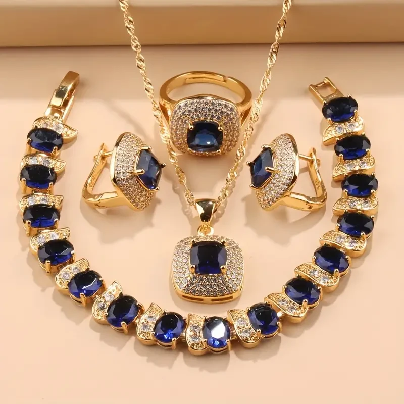 Elegante conjunto de joyas de 5 piezas de estilo francés