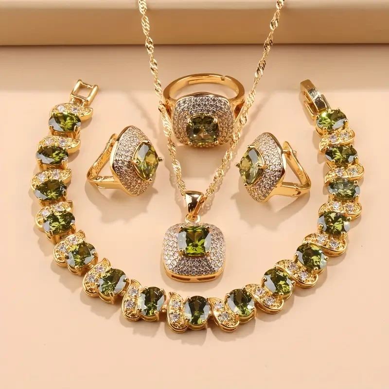 Elegante conjunto de joyas de 5 piezas de estilo francés