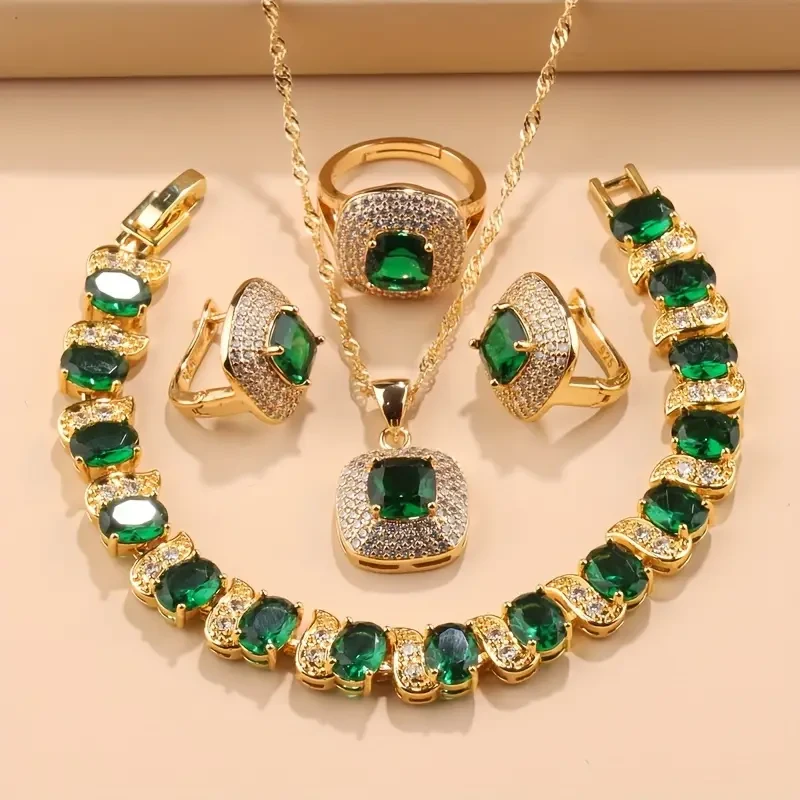 Elegante conjunto de joyas de 5 piezas de estilo francés