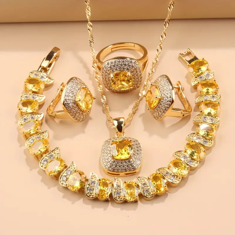 Elegante conjunto de joyas de 5 piezas de estilo francés