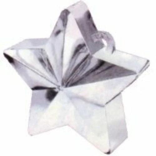 Pesas para globos Estrella Plata