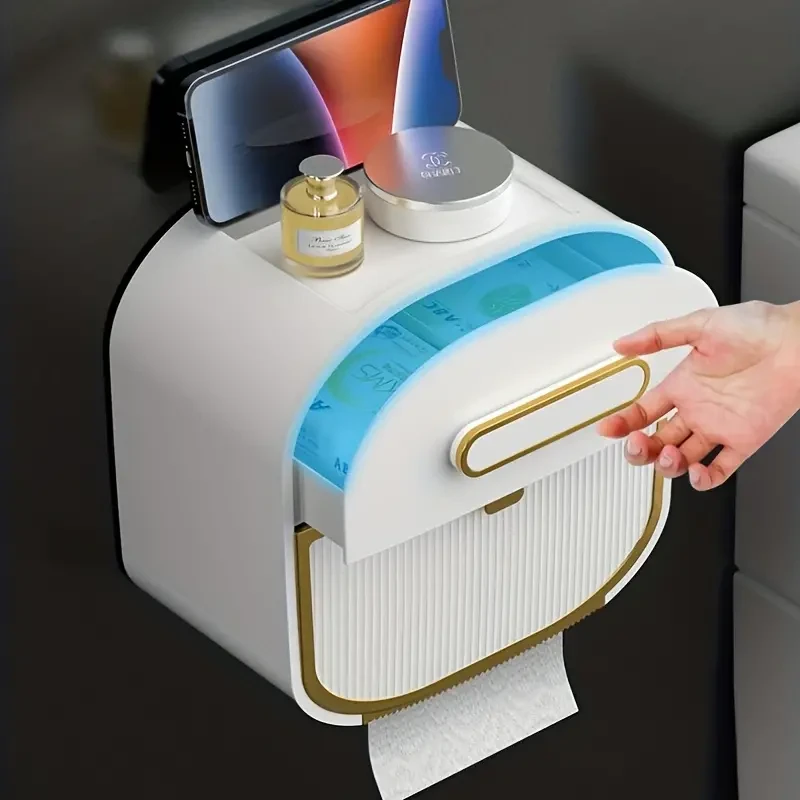 Caja de almacenamiento de papel higiénico