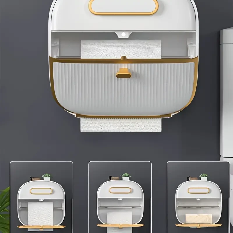 Caja de almacenamiento de papel higiénico