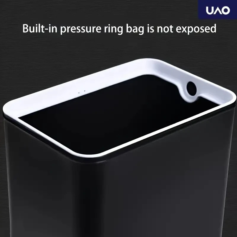 Cubo de basura con sensor inteligente y tapa