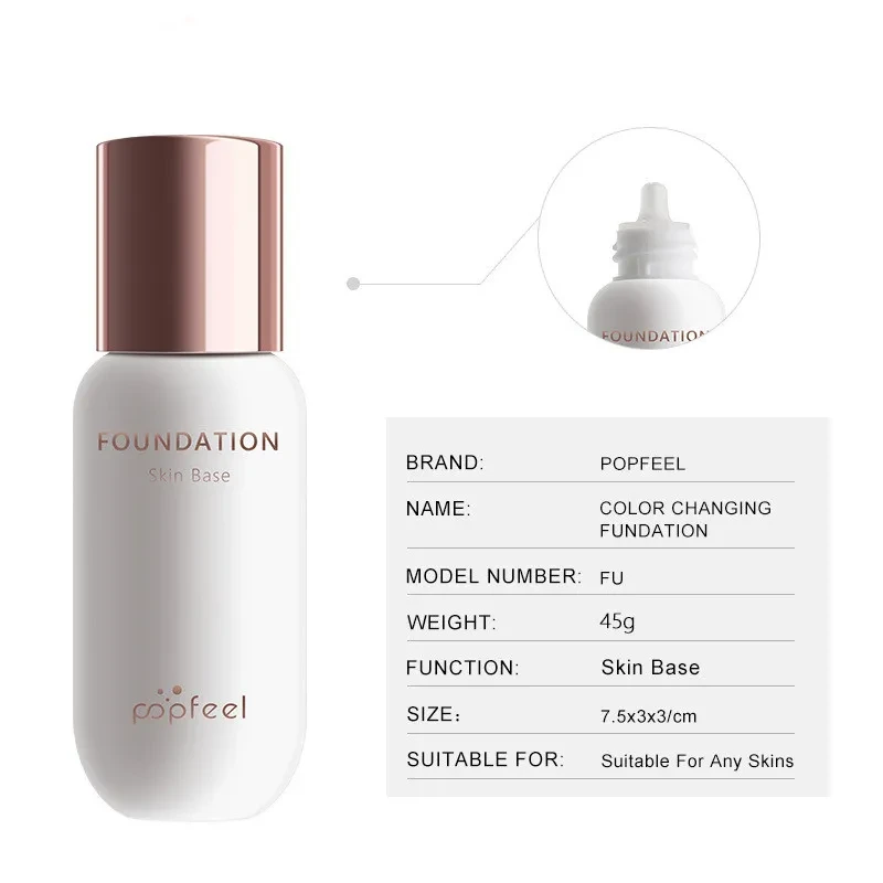 Base de maquillaje POPFEEL para piel cálida