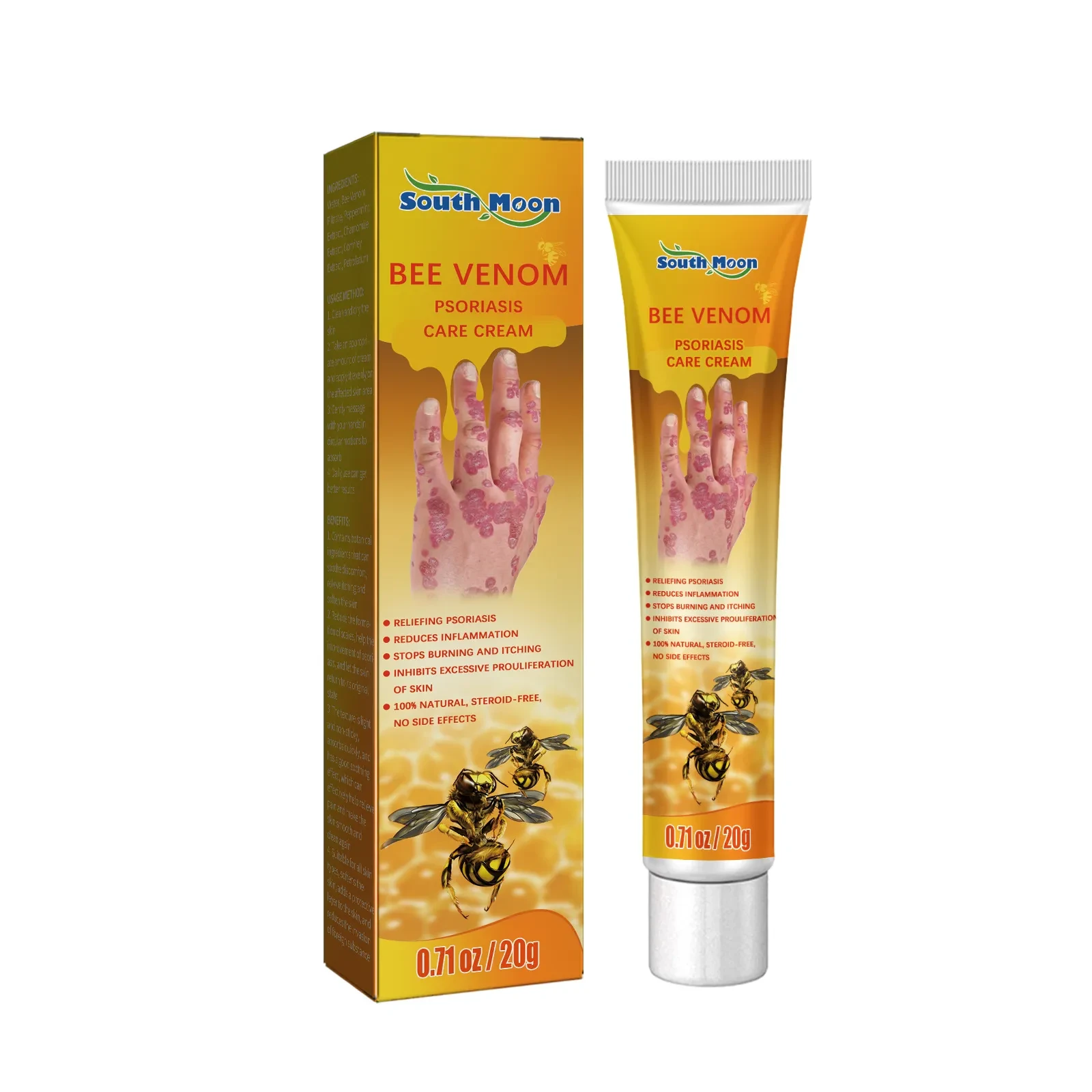 Crema reparadora de la piel para aliviar la piel