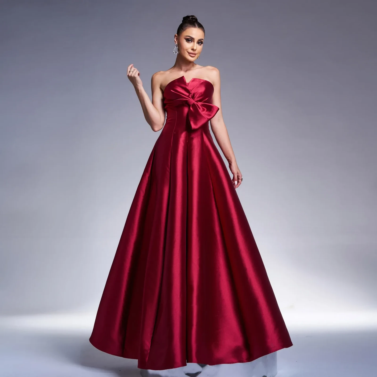 black and white dress for women Queendancer Satin Long Formal A Line Off Mermaid Silver Gray Prom edit: PF25 occasionwear Color:Royal Blue White