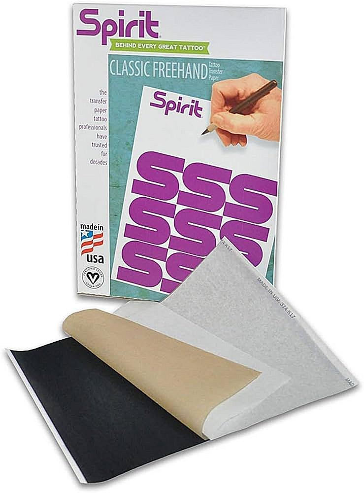 FREEHAND ONLY – Spirit® Classic FREEHAND Tattoo Stencil Transfer Paper – 8.5″ x 11″ A4 Size