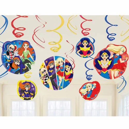 Paquete económico de decoraciones colgantes con espirales de Super Mario Brothers