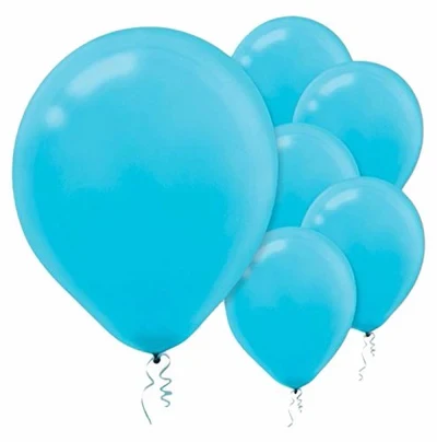 Globos de látex azul caribeño de 12 cm, paquete de 50 (paquete de 50)