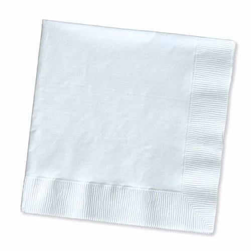 Servilletas blancas para bebidas - Paquete de 50
