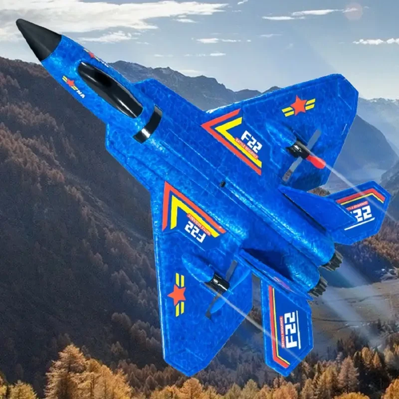 Avión teledirigido F22 Raptor versátil: vuelo todoterreno, perfecto para vacaciones y ocasiones especiales.