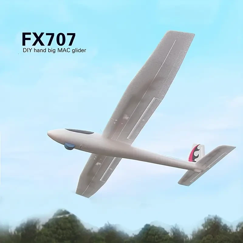 Planeador FX707S de lanzamiento manual: modelo de avión de espuma suave para armar uno mismo, ideal para Halloween y Navidad.