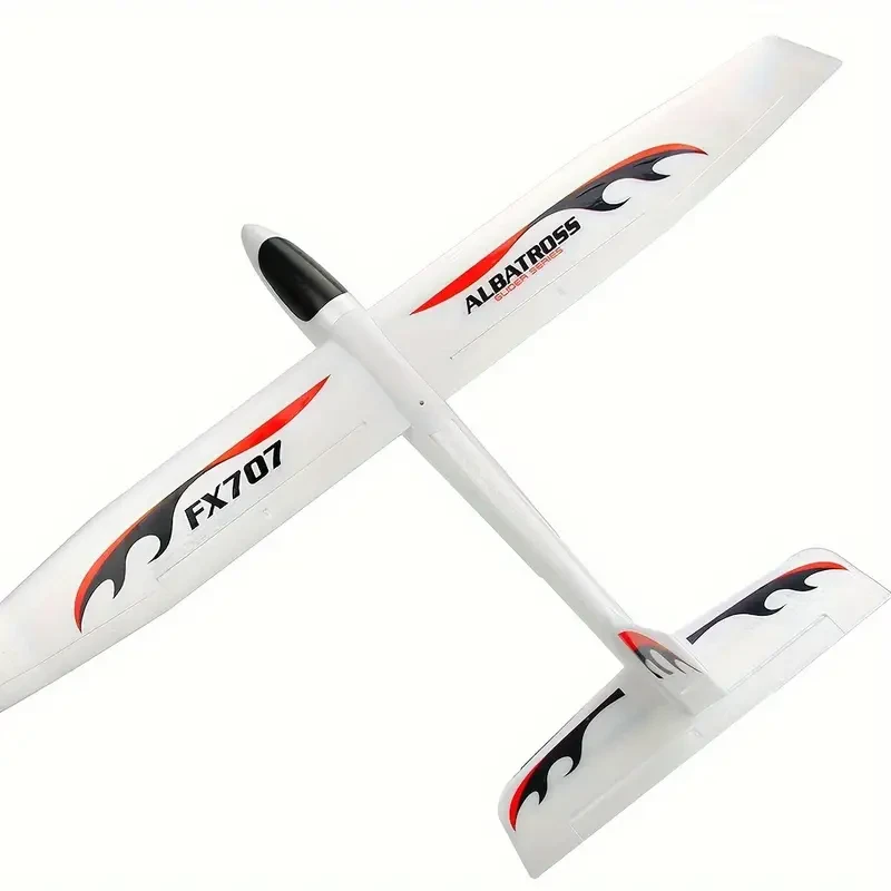 Planeador FX707S de lanzamiento manual: modelo de avión de espuma suave para armar uno mismo, ideal para Halloween y Navidad.
