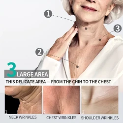 Crema de masaje reafirmante para el cuello con rodillo para mujeres