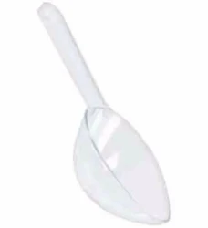 Cuchara de plástico transparente