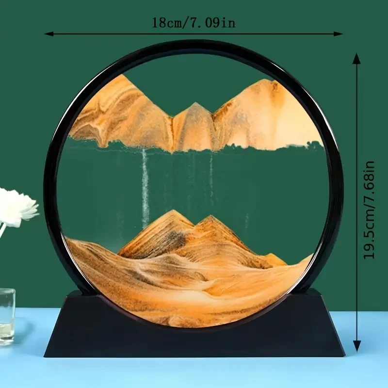 Arte de arena en movimiento en 3D de aguas profundas