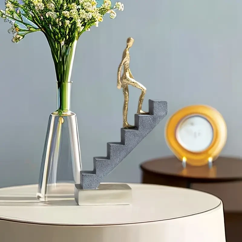 Hombre minimalista moderno en equilibrio