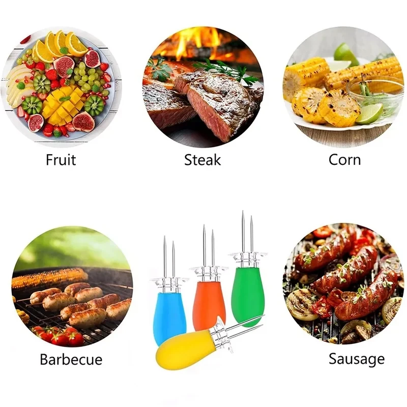 Soporte multifuncional para maíz de barbacoa